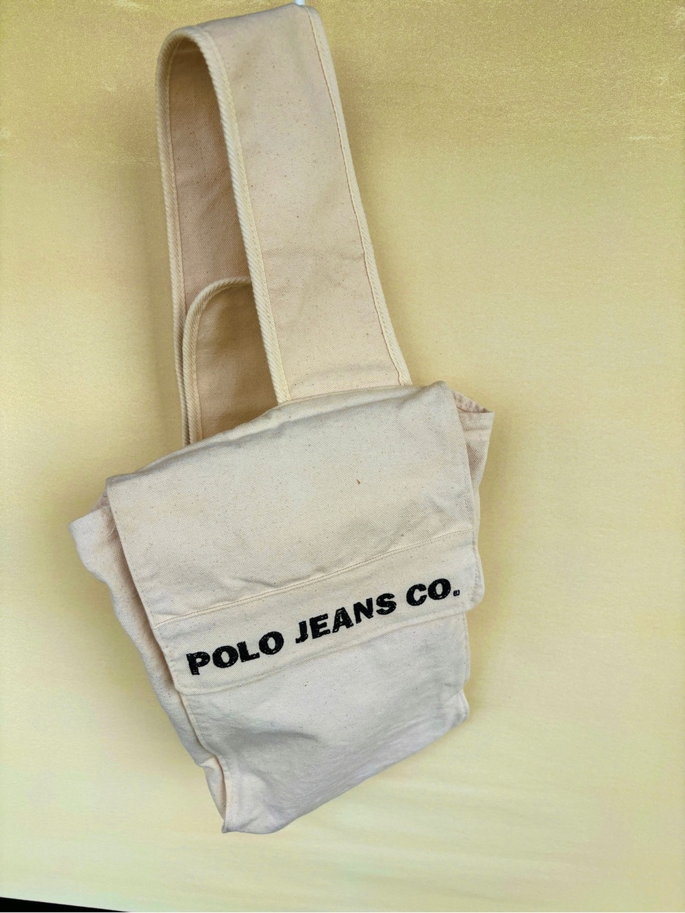 Y2K Polo Jeans Co. By Ralph Lauren Canvas Messenger Sling Bag
